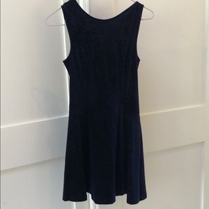 BCBG Generation Navy Metallic Shift Dress